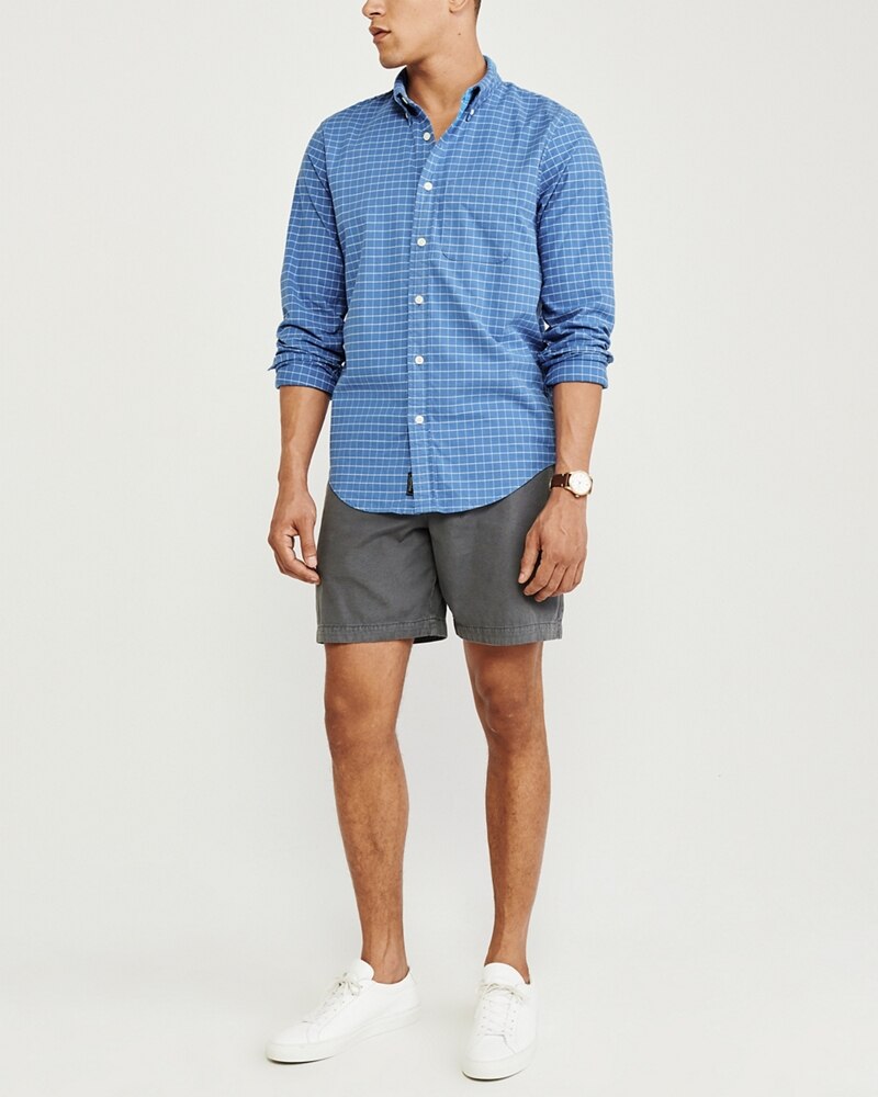 Hình Áo sơmi nam Abercrombie & Fitch AF-US-SM97 Oxford Shirt Signature Fit