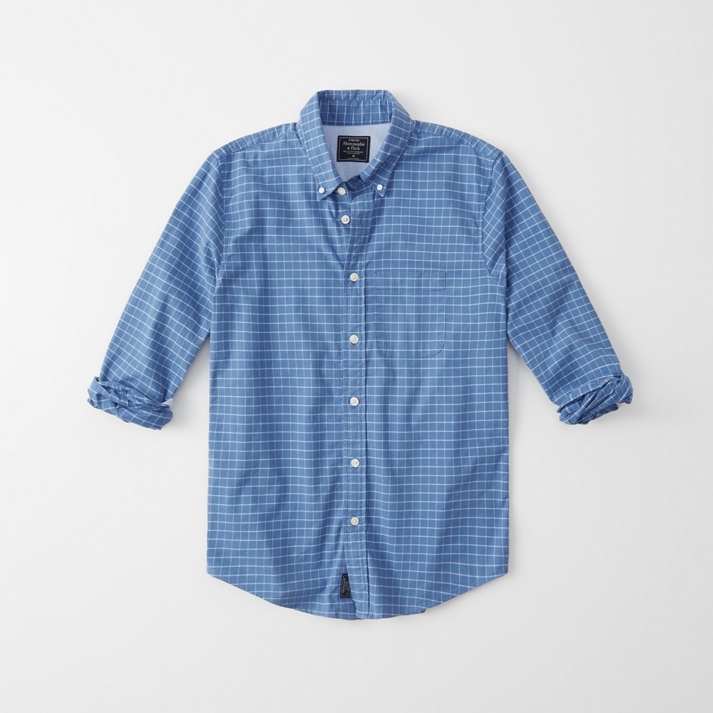 Hình Áo sơmi nam Abercrombie & Fitch AF-US-SM97 Oxford Shirt Signature Fit