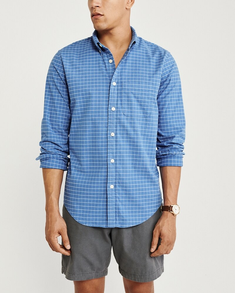 Hình Áo sơmi nam Abercrombie & Fitch AF-US-SM97 Oxford Shirt Signature Fit