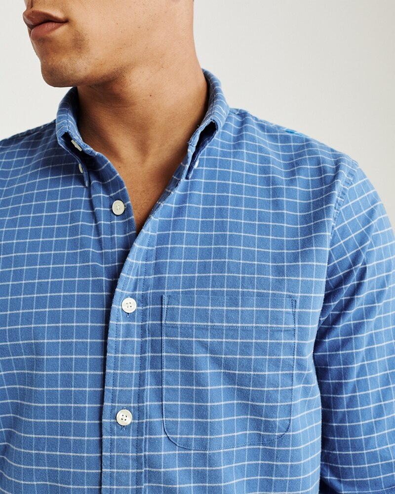 Hình Áo sơmi nam Abercrombie & Fitch AF-US-SM97 Oxford Shirt Signature Fit