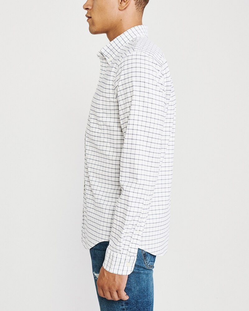 Hình Áo sơmi nam Abercrombie & Fitch AF-US-SM98 Oxford Shirt Signature Fit