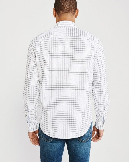 Hình Áo sơmi nam Abercrombie & Fitch AF-US-SM98 Oxford Shirt Signature Fit