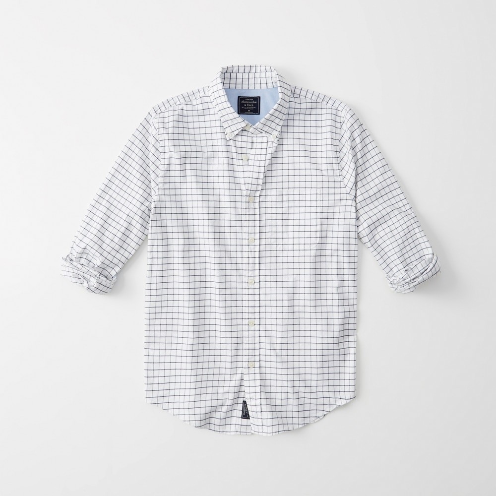 Hình Áo sơmi nam Abercrombie & Fitch AF-US-SM98 Oxford Shirt Signature Fit