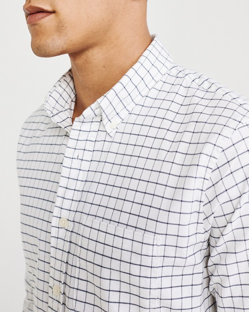 Hình Áo sơmi nam Abercrombie & Fitch AF-US-SM98 Oxford Shirt Signature Fit