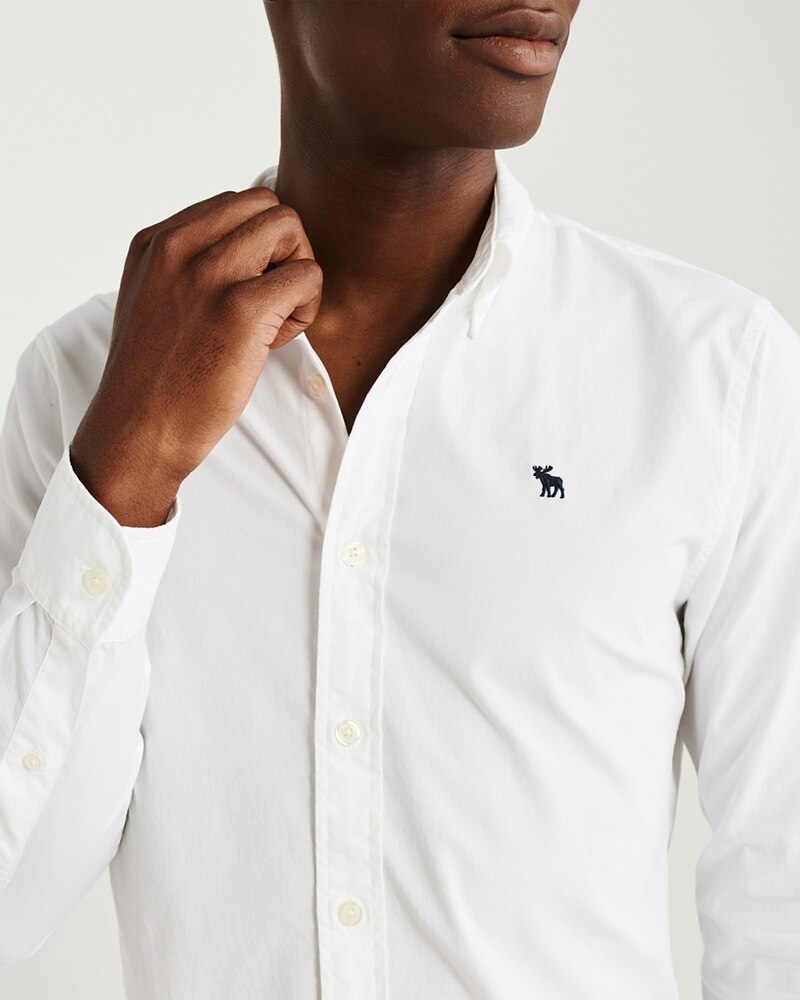 Hình Áo sơmi nam Abercrombie & Fitch AF-US-SM99 Super Slim Poplin Shirt