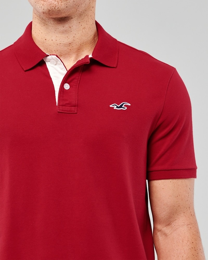 Hình Áo thun nam Hollister HCO-P222 Stretch Polo Red