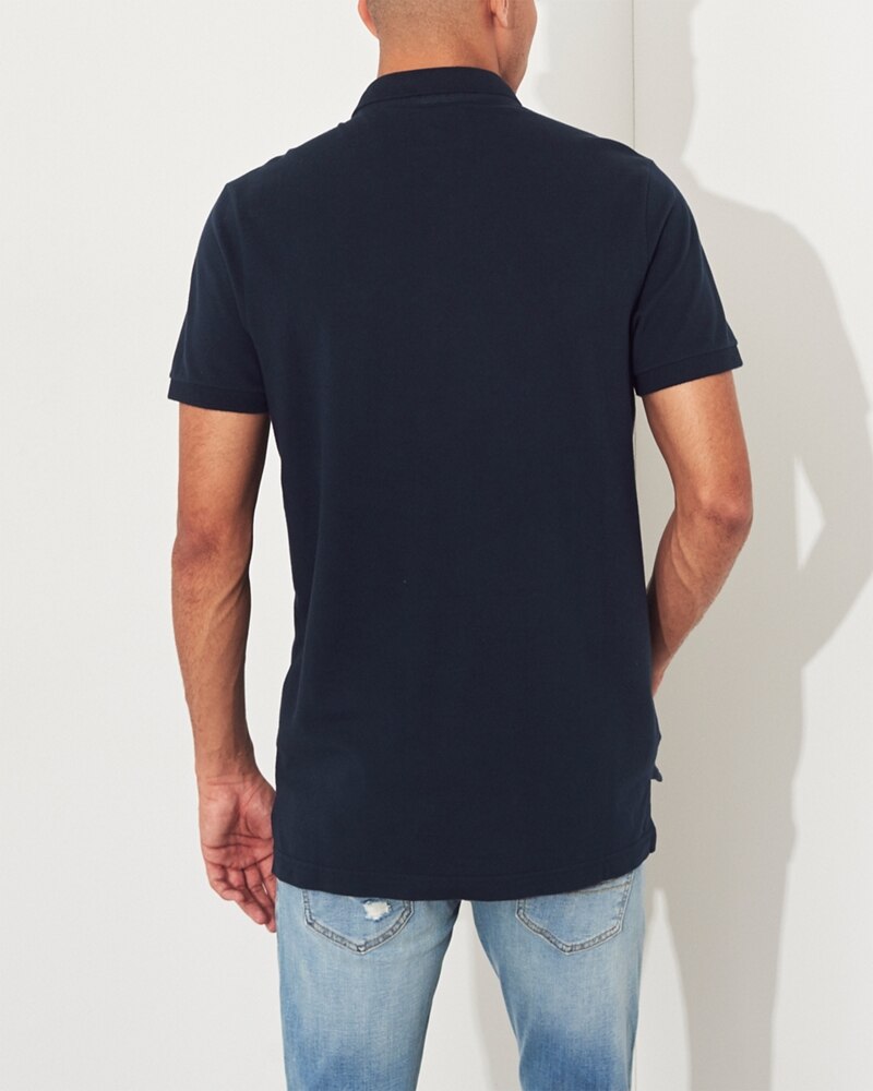 Hình Áo thun nam Hollister HCO-P224 Stretch Shrunken Collar Slim Fit Polo