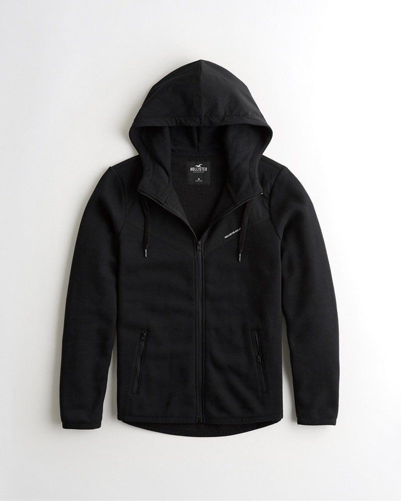 Hình Áo khoác nam Hollister HCO-US-K19 Full-Zip Hoodie Black