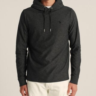 Hình Áo khoác nam Abercrombie & Fitch AF-KH04 Icon Hooded Tee heather black