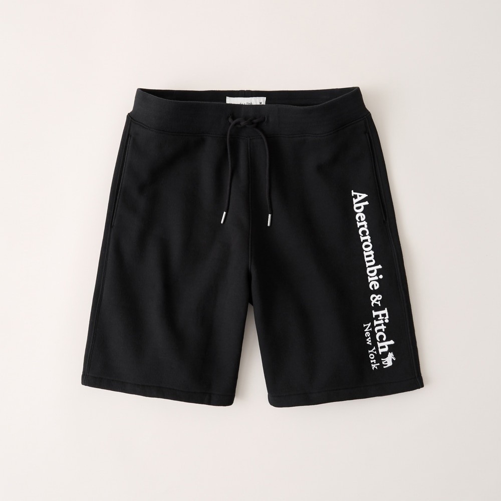 Hình Quần shorts thun nam AF-S10 Fleece Logo Shorts Black