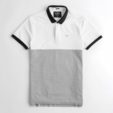 Hình Áo thun nam Hollister HCO-P202 Stretch Shrunken Collar Polo Color Block