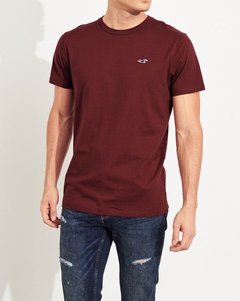 Hình Áo thun nam Hollister HCO-T147 Must-Have Crewneck T-Shirt Burgundy
