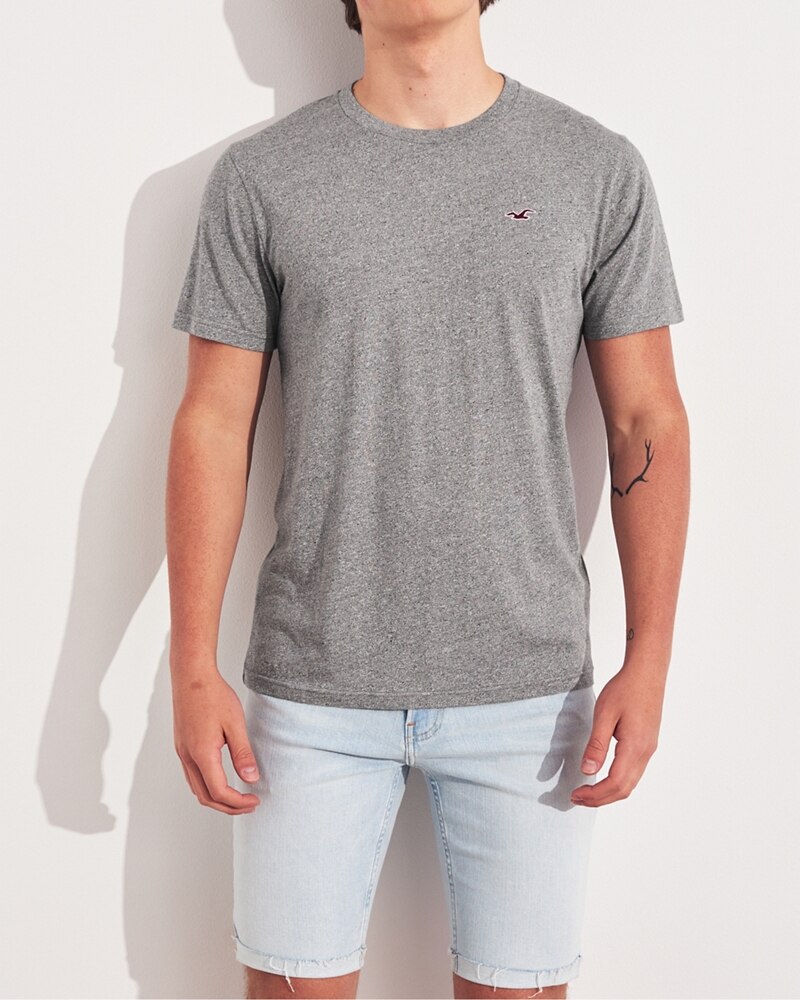 Hình Áo thun nam Hollister HCO-T148 Must-Have Crewneck T-Shirt Heather Grey
