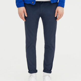 Hình Quần khaki nam Chinos Pull&Bear a Skinny chino trousers Navy