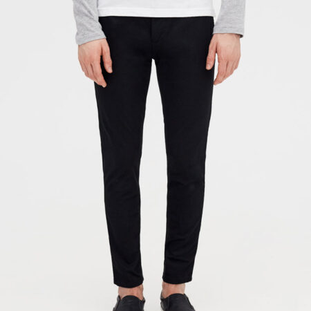 Hình Quần khaki nam Chinos Pull&Bear PAB-Q02 Skinny chino trousers Black