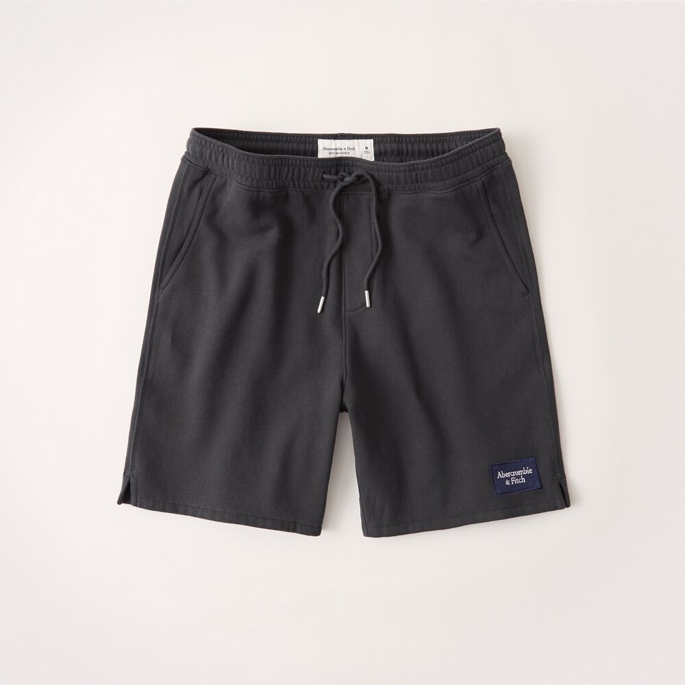 Hình Quần shorts thun nam AF-S13 Fleece Patch Logo Shorts Dark Grey