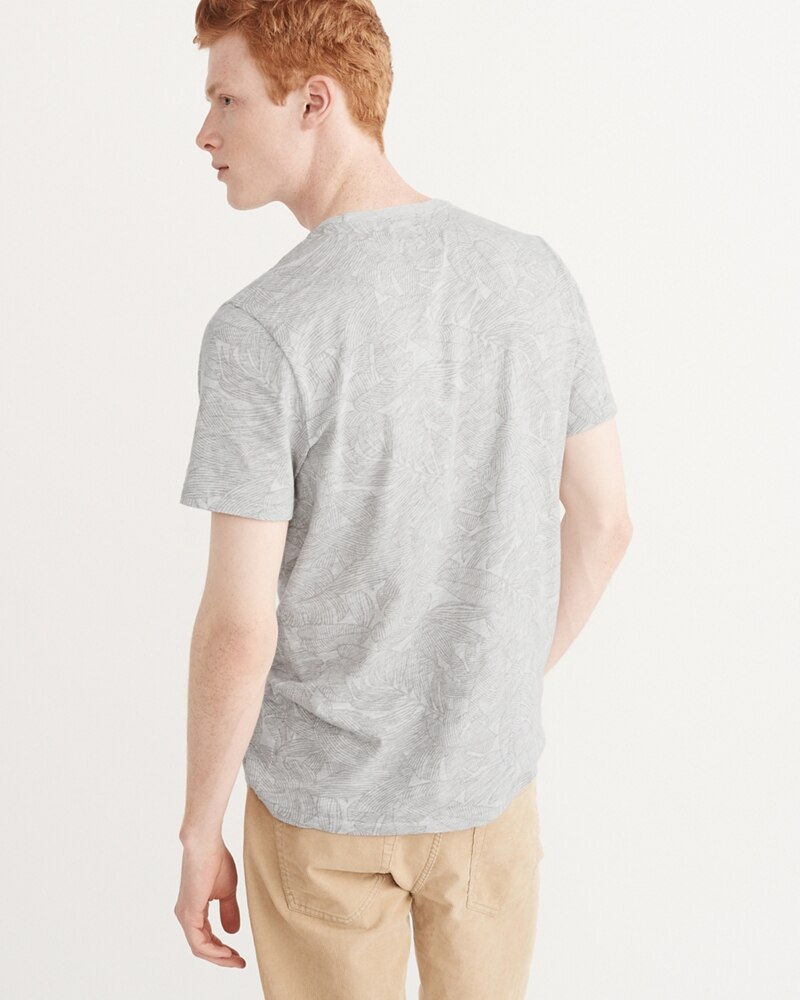 Hình Áo thun nam Abercrombie & Fitch AF-T276 Mens Print Crew Tee