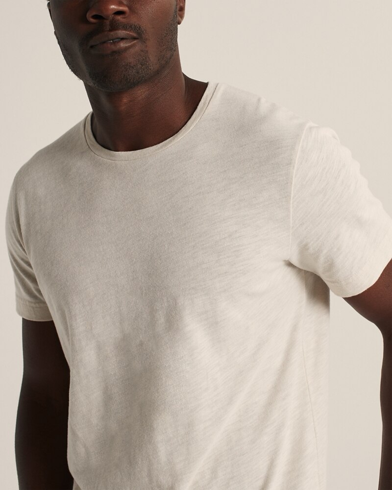 Hình Áo thun nam Abercrombie & Fitch AF-T280 Short-Sleeve Slub Curved Hem Tee
