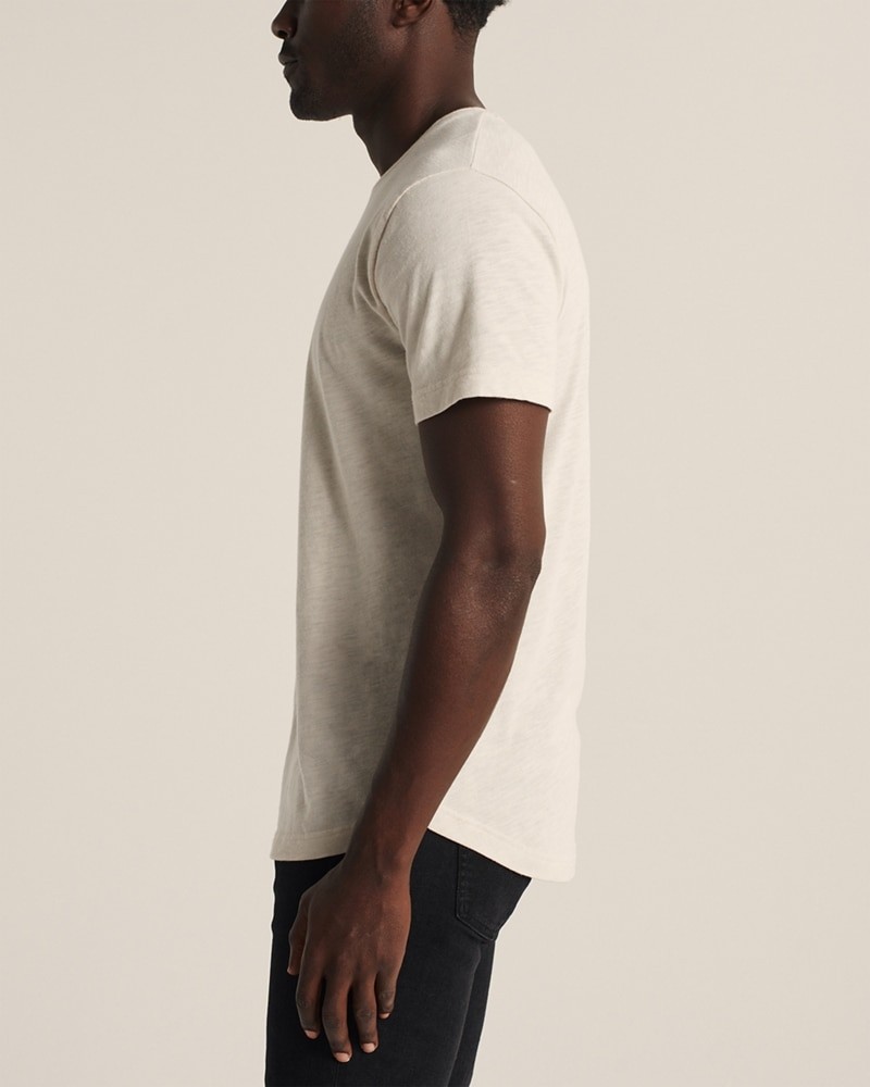Hình Áo thun nam Abercrombie & Fitch AF-T280 Short-Sleeve Slub Curved Hem Tee