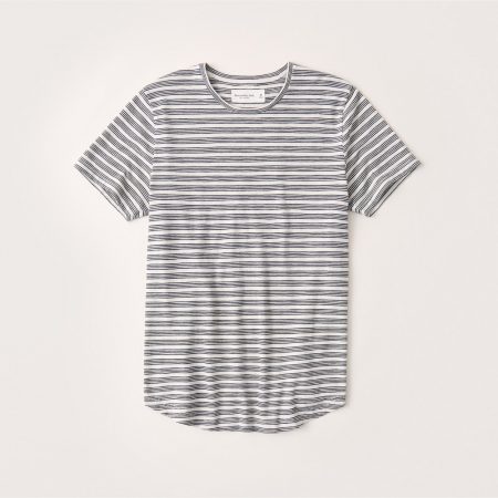 Hình Áo thun nam Abercrombie & Fitch AF-T282 Curved Hem Pattern Tee