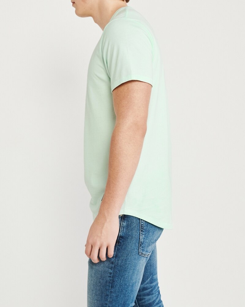 Hình Áo thun nam Abercrombie & Fitch AF-T283 Curved Hem Crewneck Tee