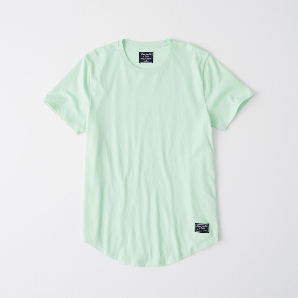 Hình Áo thun nam Abercrombie & Fitch AF-T283 Curved Hem Crewneck Tee