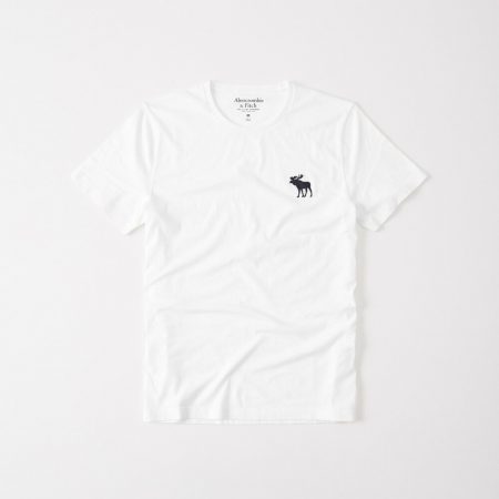 Hình Áo thun nam Abercrombie & Fitch AF-T285 Big Icon Crew Tee White