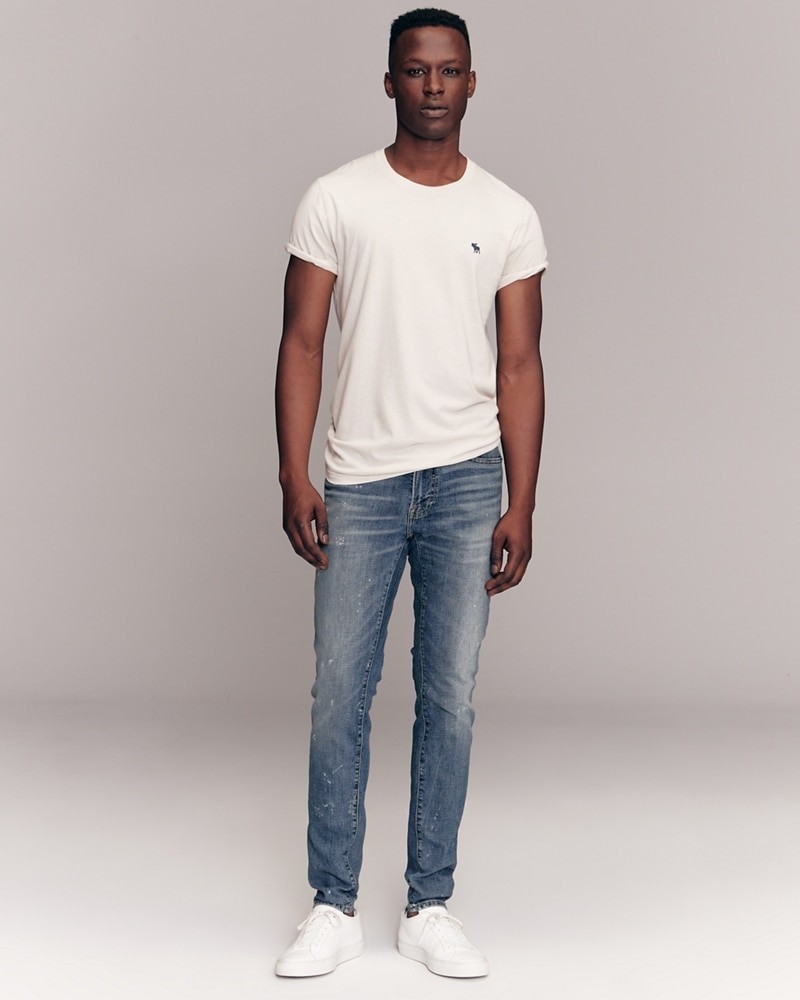 Hình Quần Jean nam Abercrombie & Fitch AF-US-J52 Ripped Super Skinny Jeans