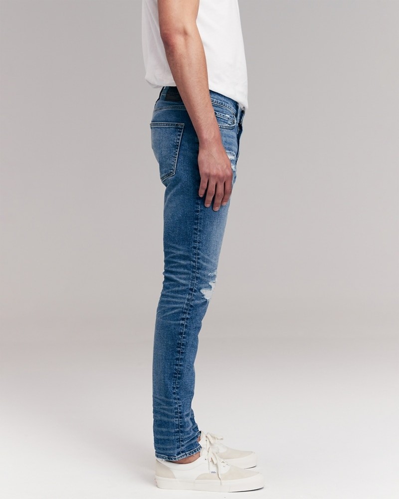 Hình Quần Jean nam Abercrombie & Fitch AF-US-J54 Ripped Skinny Jeans