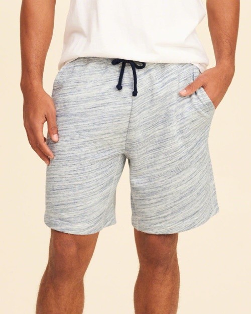 Hình Quần short thun nam Hollister HCO-S14 Classic Fit Fleece Shorts Heather Blue