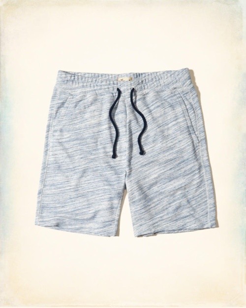 Hình Quần short thun nam Hollister HCO-S14 Classic Fit Fleece Shorts Heather Blue