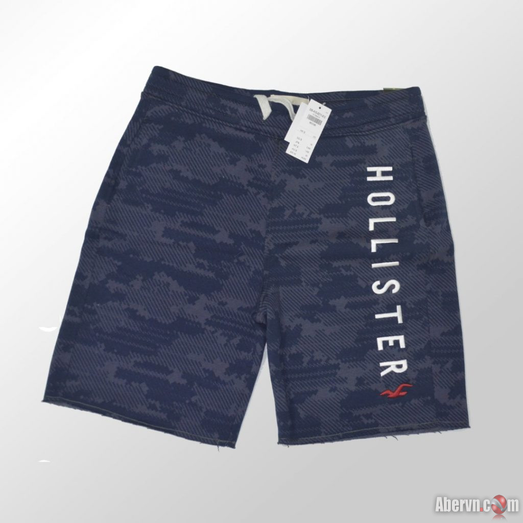 Hình Quần short thun nam Hollister HCO-S17 Applique Logo Shorts Blue