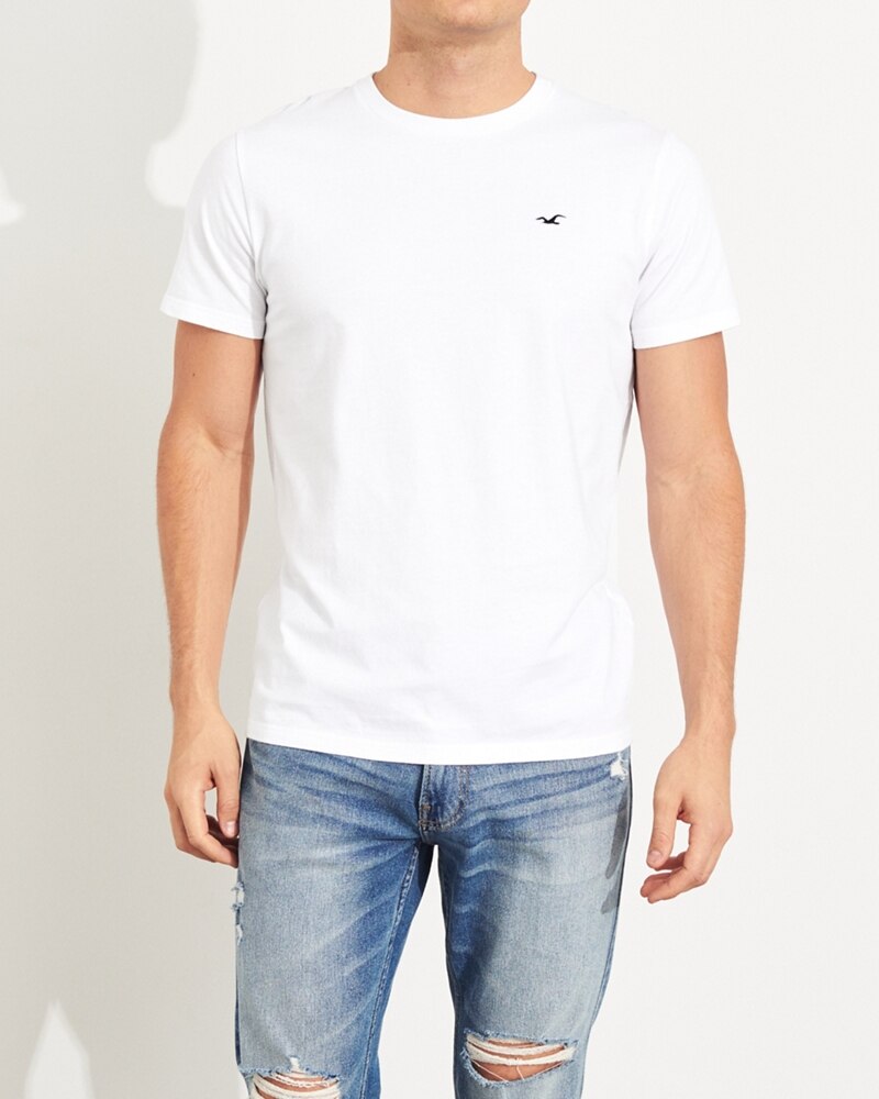 Hình Áo thun nam Hollister HCO-T150 Must-Have Crewneck T-Shirt White