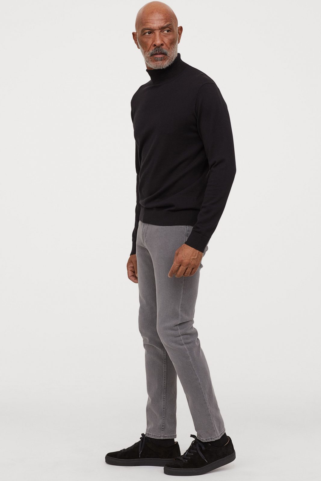 Hình Quần jeans nam HM Slim Fit HM-J01 Slim Jeans Grey