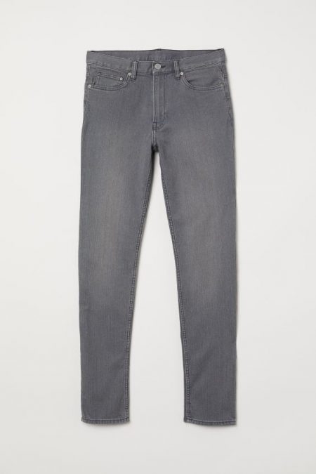 Hình Quần jeans nam HM Slim Fit HM-J01 Slim Jeans Grey