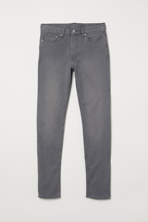 Hình Quần jeans nam HM Slim Fit HM-J01 Slim Jeans Grey