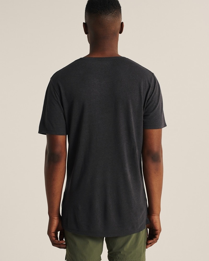 Hình Áo thun nam Abercrombie & Fitch AF-T287 Linen-Blend Graphic Tee
