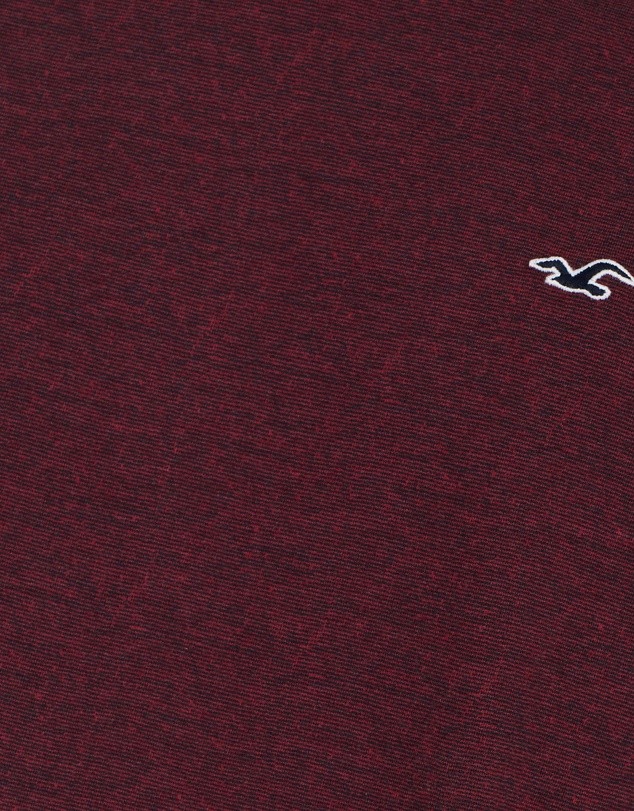 Hình Áo thun nam Hollister HCO-T154 Curved Hem Tee Burgundy