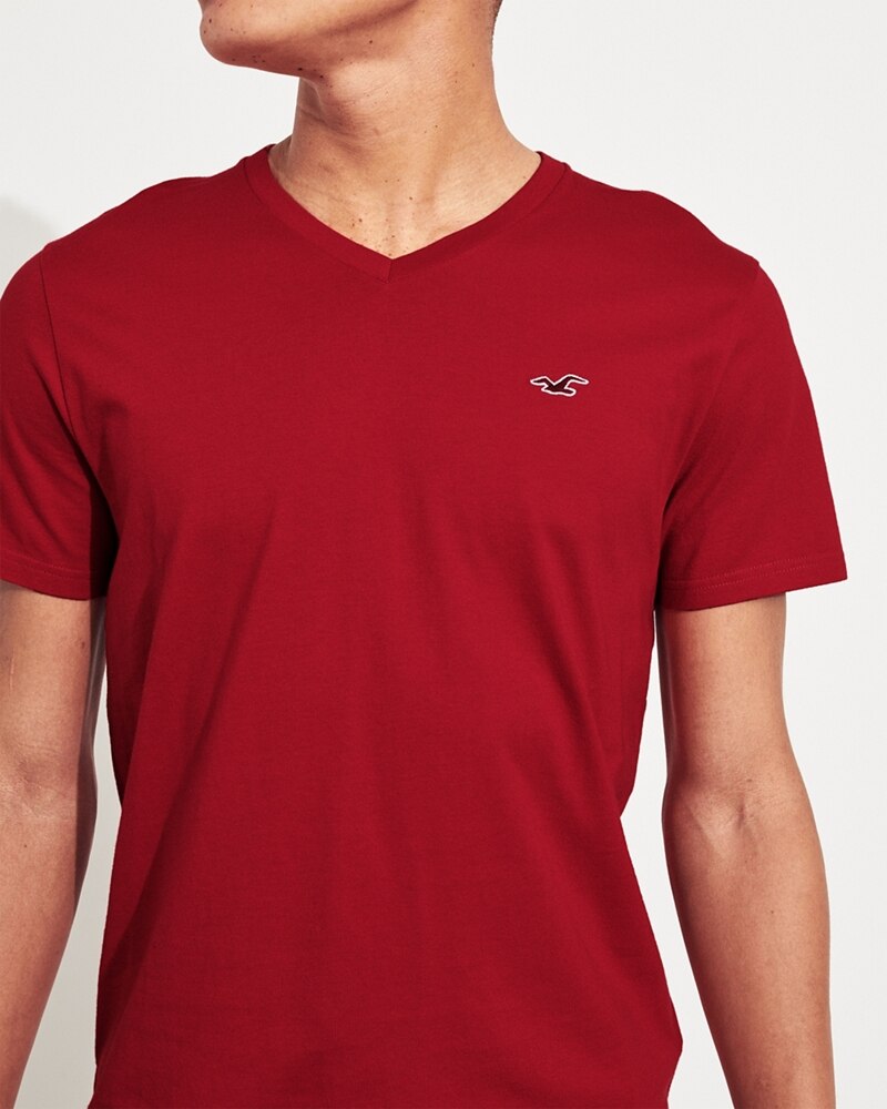 Hình Áo thun nam Hollister HCO-T158 Must-Have V-Neck T-Shirt Red