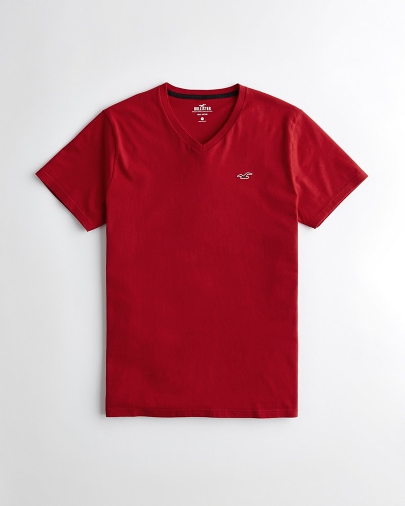 Hình Áo thun nam Hollister HCO-T158 Must-Have V-Neck T-Shirt Red