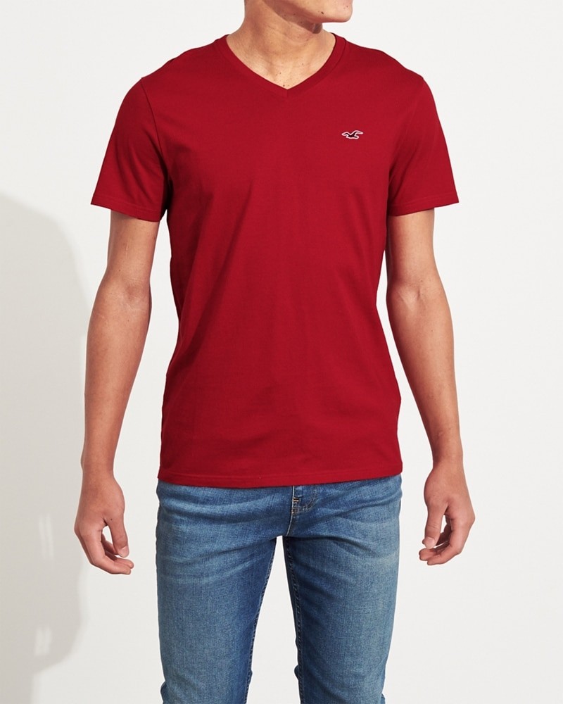 Hình Áo thun nam Hollister HCO-T158 Must-Have V-Neck T-Shirt Red