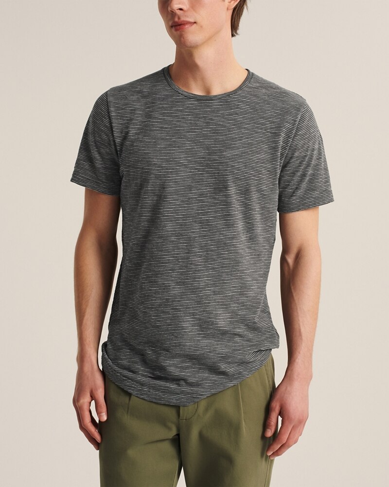 Hình Áo thun nam Abercrombie & Fitch AF-T289 Curved Hem Pattern Tee