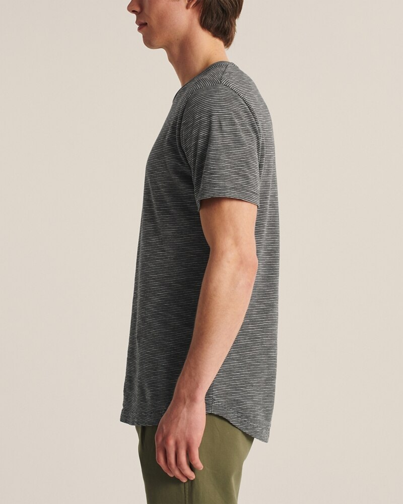Hình Áo thun nam Abercrombie & Fitch AF-T289 Curved Hem Pattern Tee