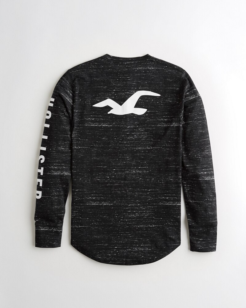 Hình Áo thun nam tay dài Hollister HCO-HL13 Print Logo Graphic Tee