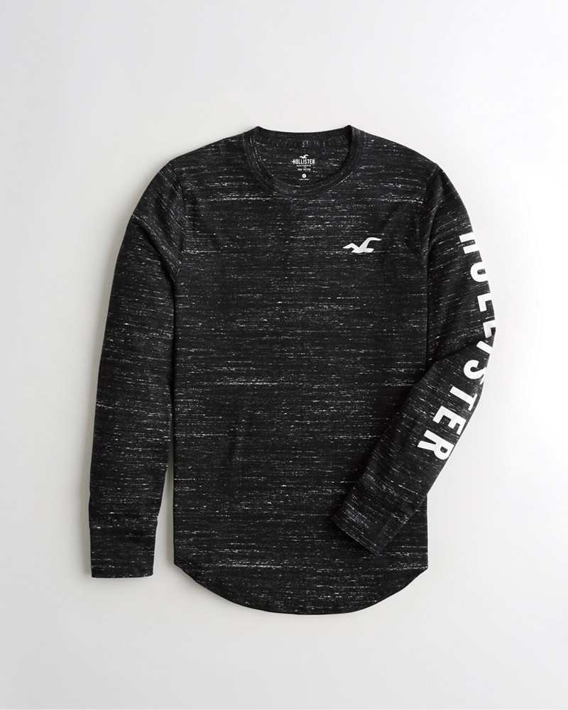Hình Áo thun nam tay dài Hollister HCO-HL13 Print Logo Graphic Tee