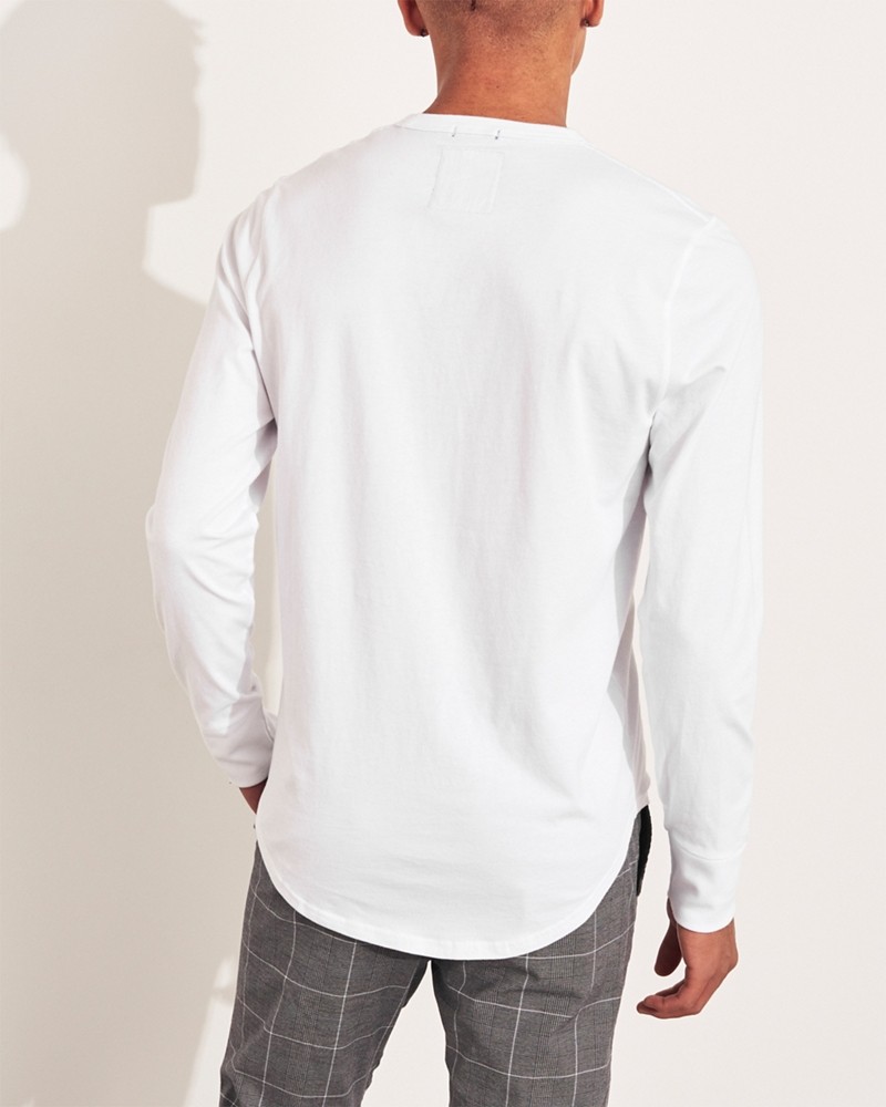Hình Áo thun nam tay dài Hollister HCO-HL15 Applique Logo Graphic Tee