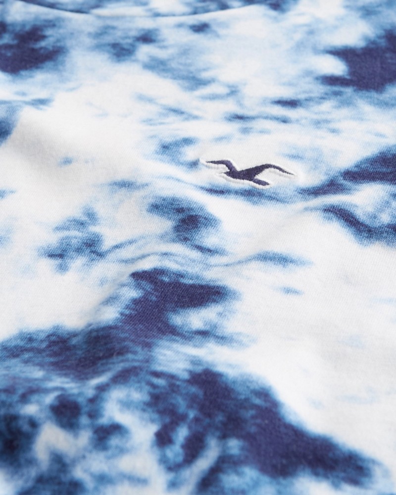 Hình Áo thun nam tay dài Hollister HCO-HL27 Tie-Dye Curved Hem T-Shirt