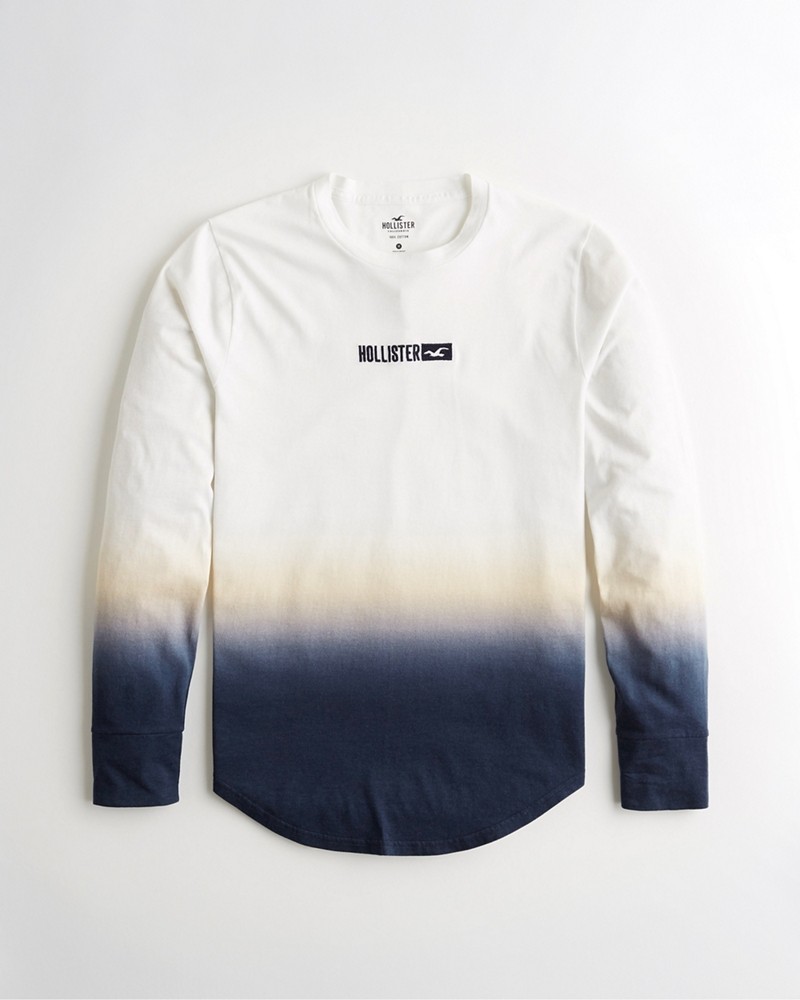 Hình Áo thun nam tay dài Hollister HCO-HL29 Ombré Graphic Tee