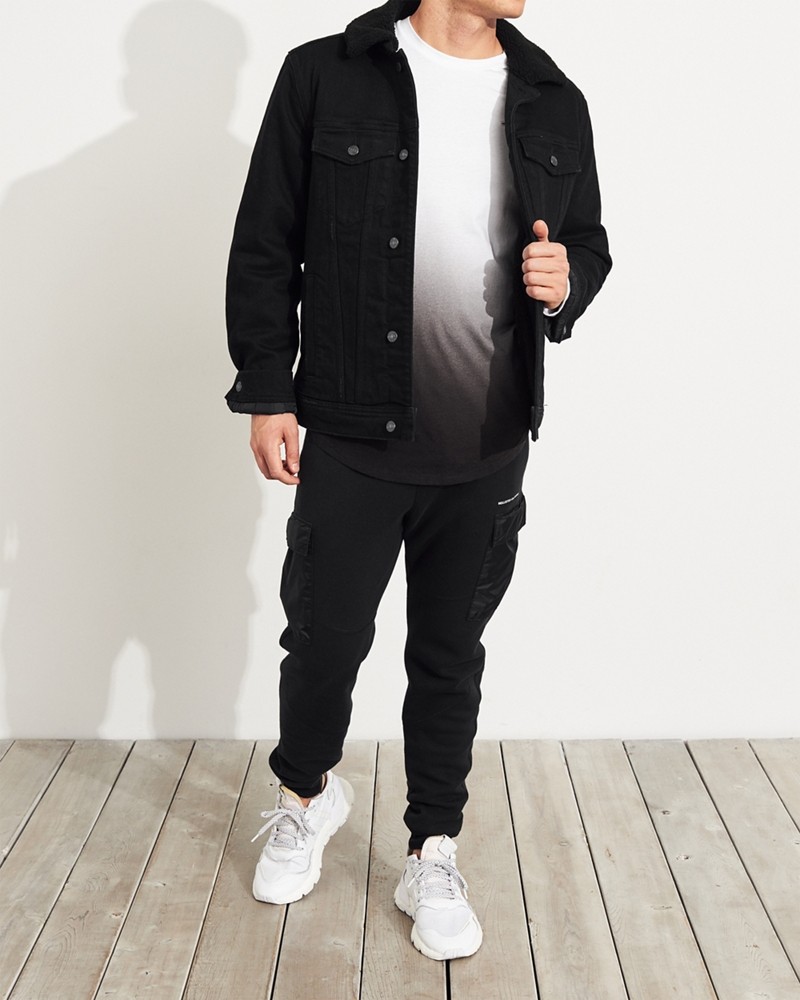 Hình Áo thun nam tay dài Hollister HCO-HL36 Ombré Curved Hem T-Shirt