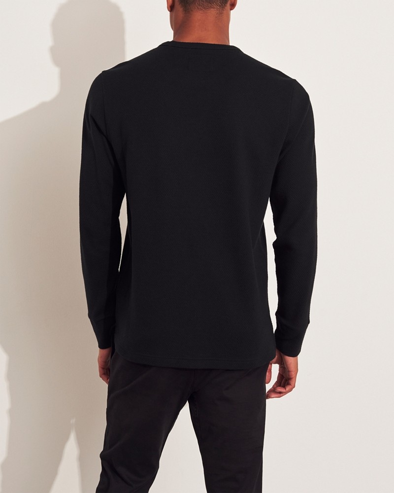 Hình Áo thun nam tay dài Hollister HCO-HL51 Stripe Jacquard Crewneck T-Shirt